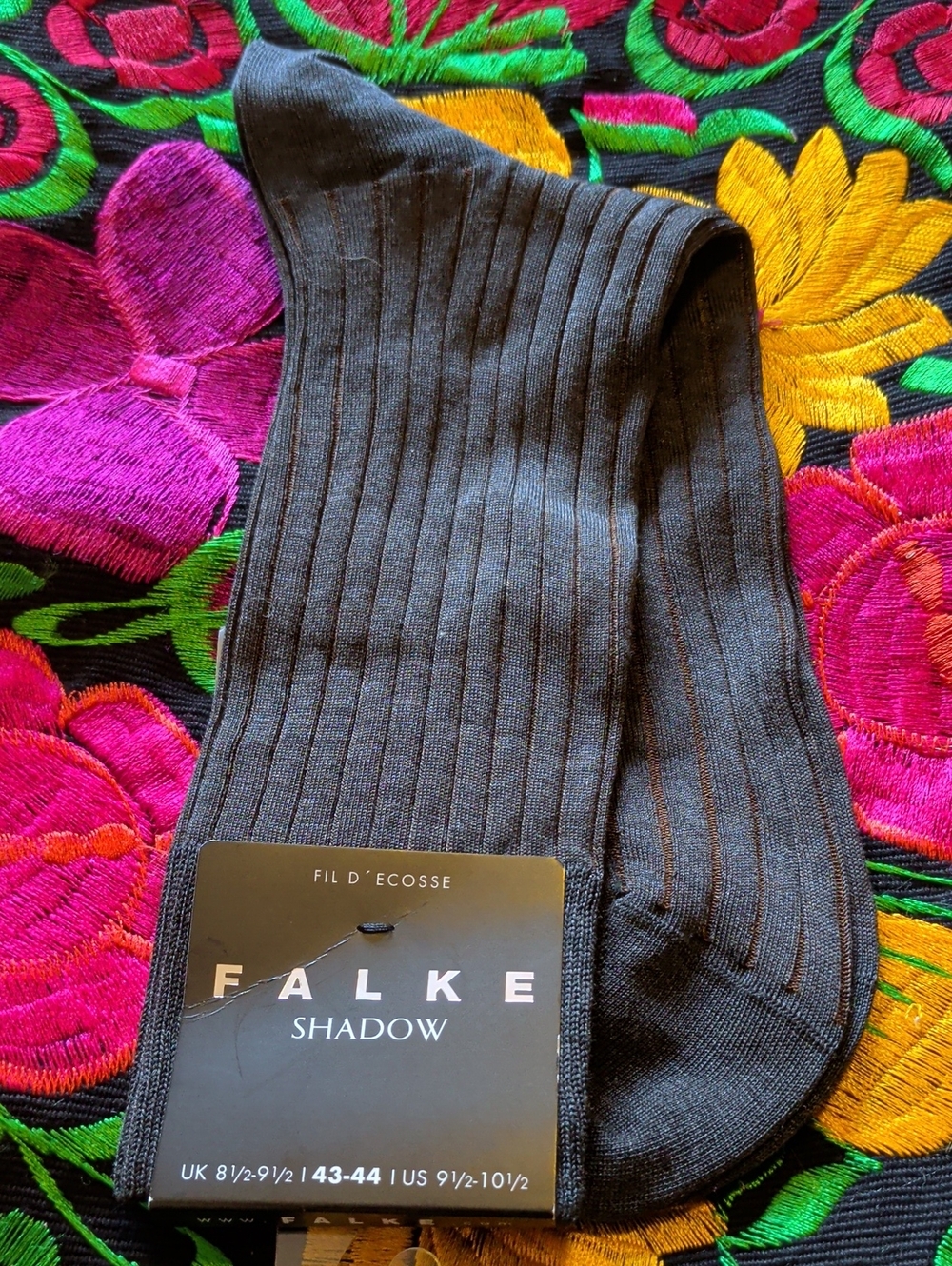 Falke Shadow Men's Ribbed Dress Socks